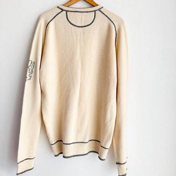 Pringle of Scotland Ivory 100% LambsWool Pullover Sweater XXL - Picture 5 of 7